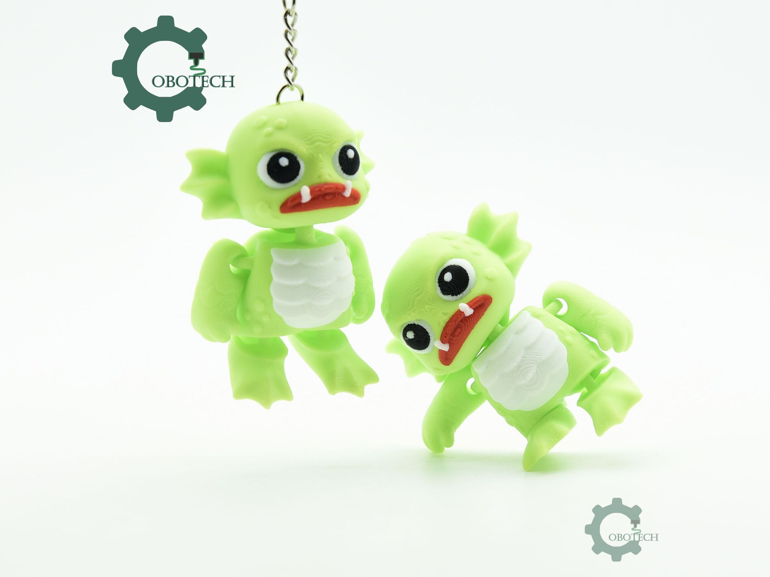 👹 Cobotech Lagoon Monster Articulated Keychain - Cute Backpack